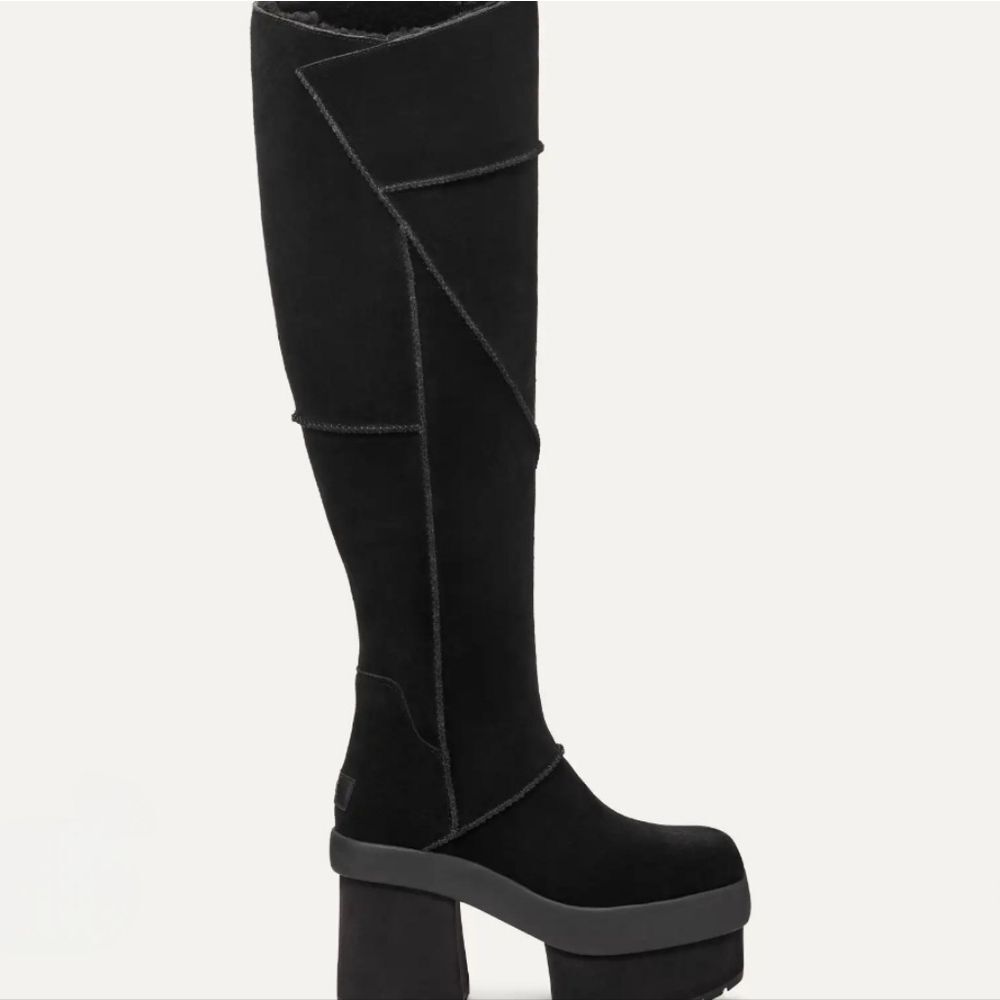 Ugg New Heights Platform XTra Boots- Black - Picture 6 of 16